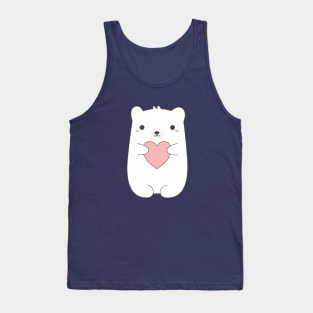 Kawaii and cute polar bear t-shirt Tank Top